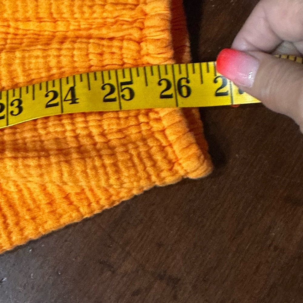 Magaschoni Size Medium Tumeric Flowy‎ 100 Organic Cotton Gauze mini dress - Picture 12 of 14